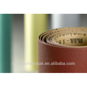 EW91 electro coated aluminum oxide abrasive paper roll kraft paper made in china hard wood sanding